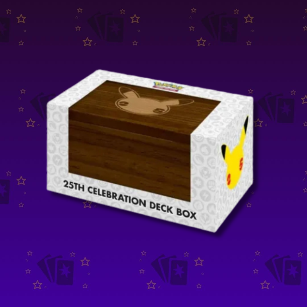 Celebrations Pikachu 25th Anniversary Deck Box