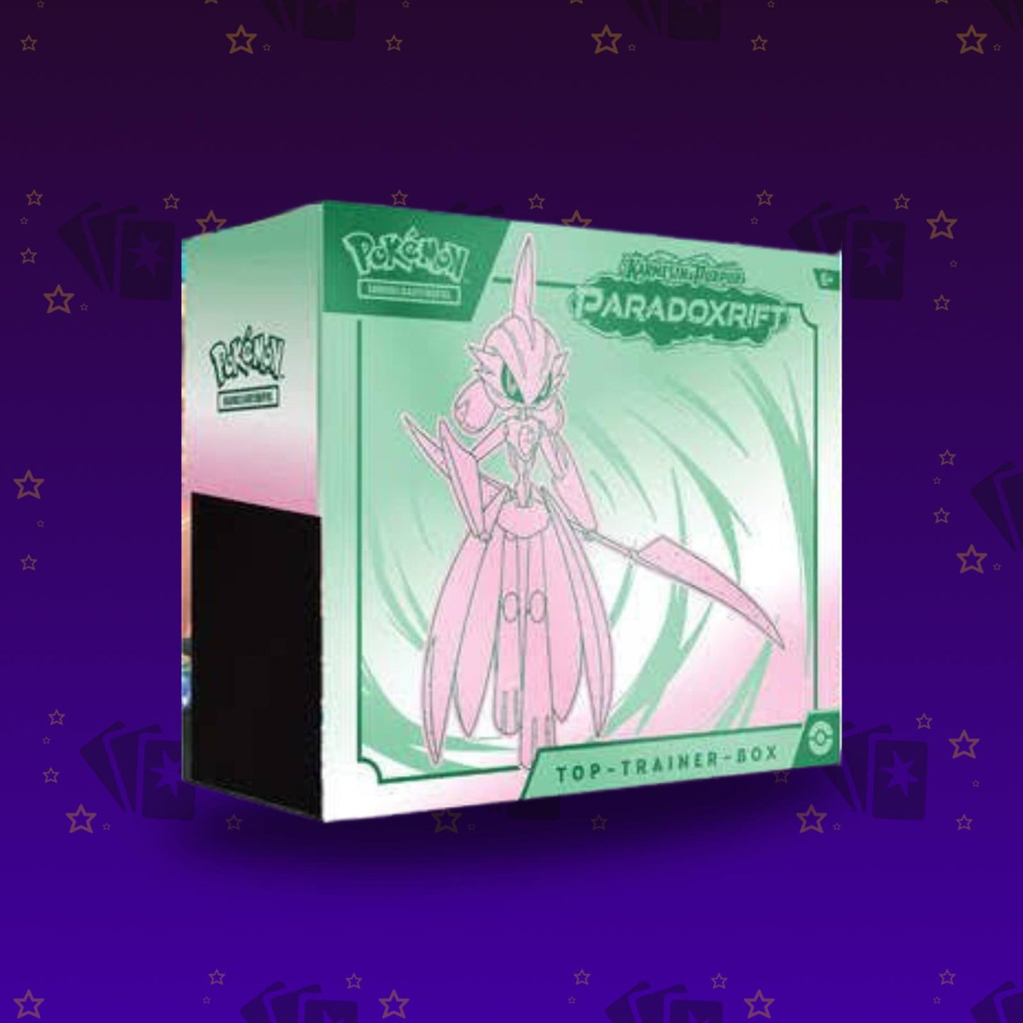 Karmesin Purpur Paradox Rift Eisenkrieger Top Trainer Box