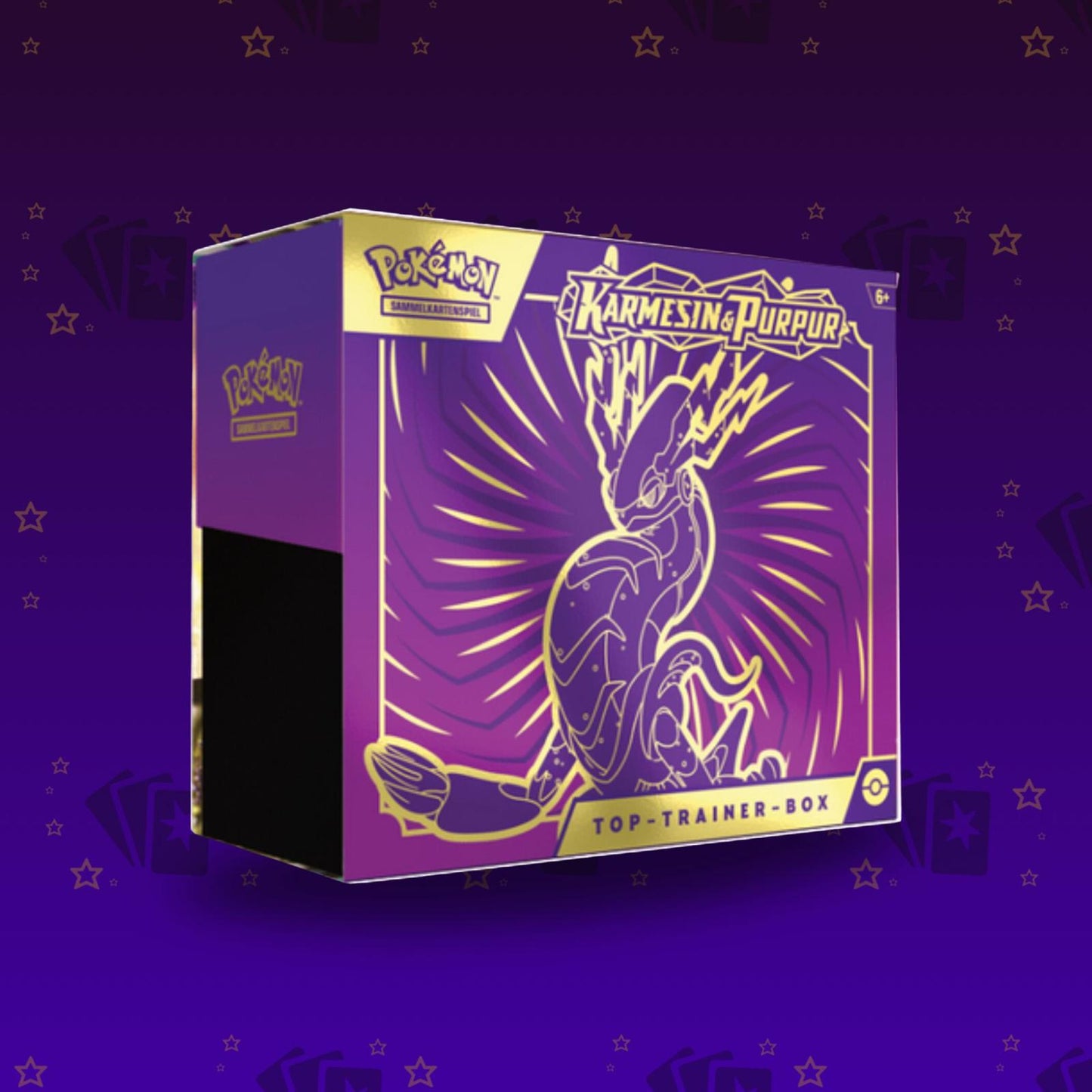 Karmesin Purpur Miraidon Top Trainer Box