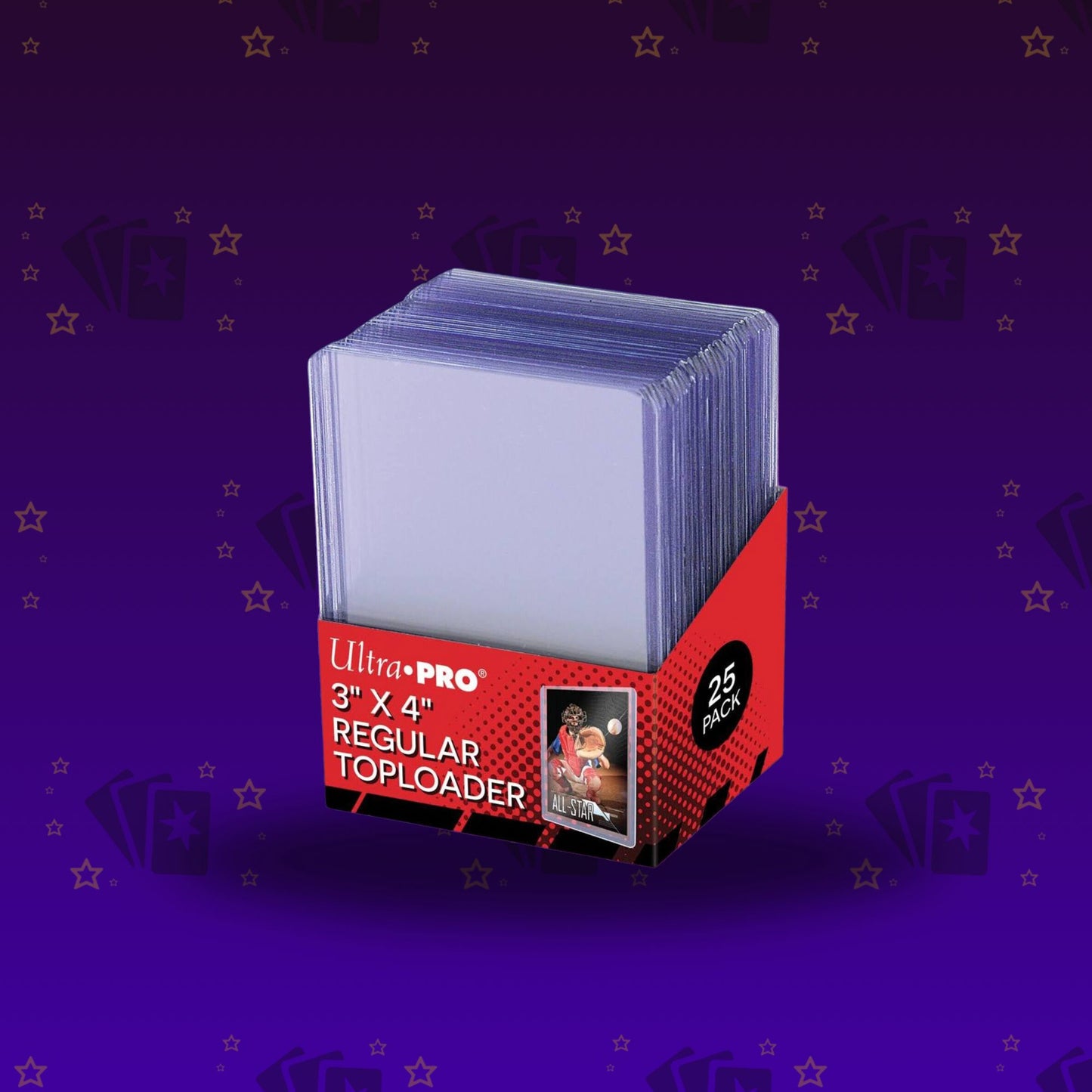 Ultra Pro 3" x 4" Regular Toploader 25Stk