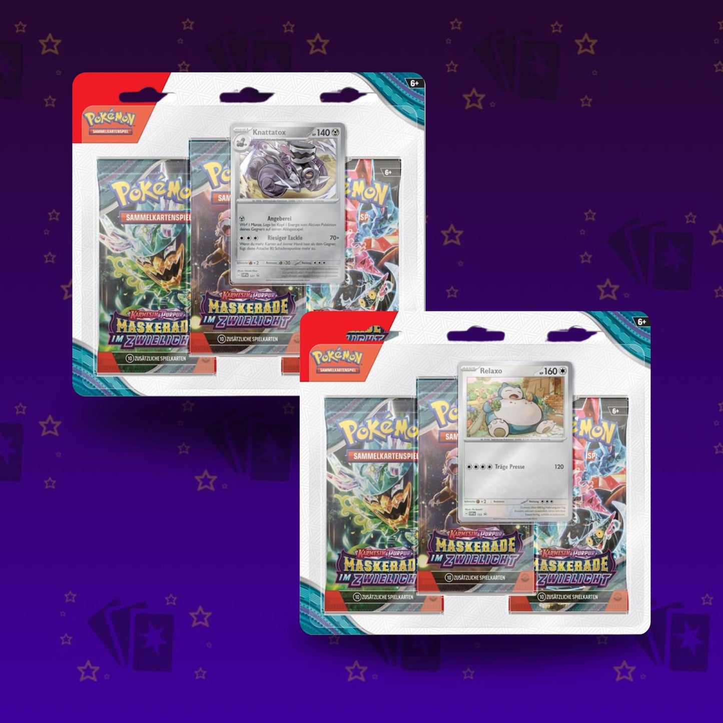 Karmesin Purpur Maskerade im Zwielicht 3er Blister Knattatox