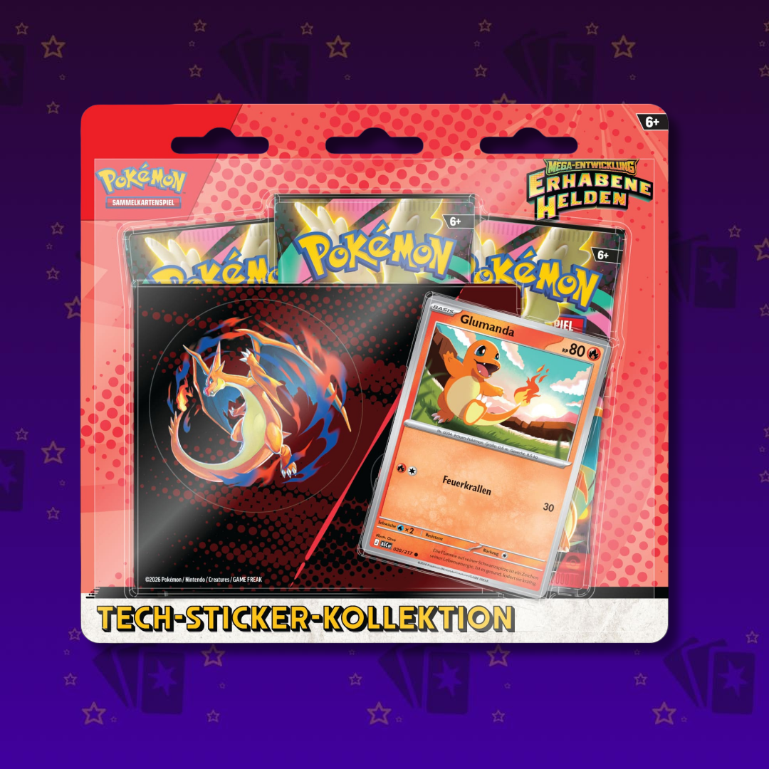 Erhabene Helden Tech Sticker Kollektion Glumanda